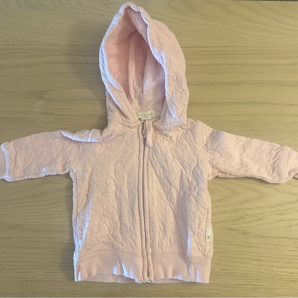 Burt’s Bees NB Pink Hoodie Sweater